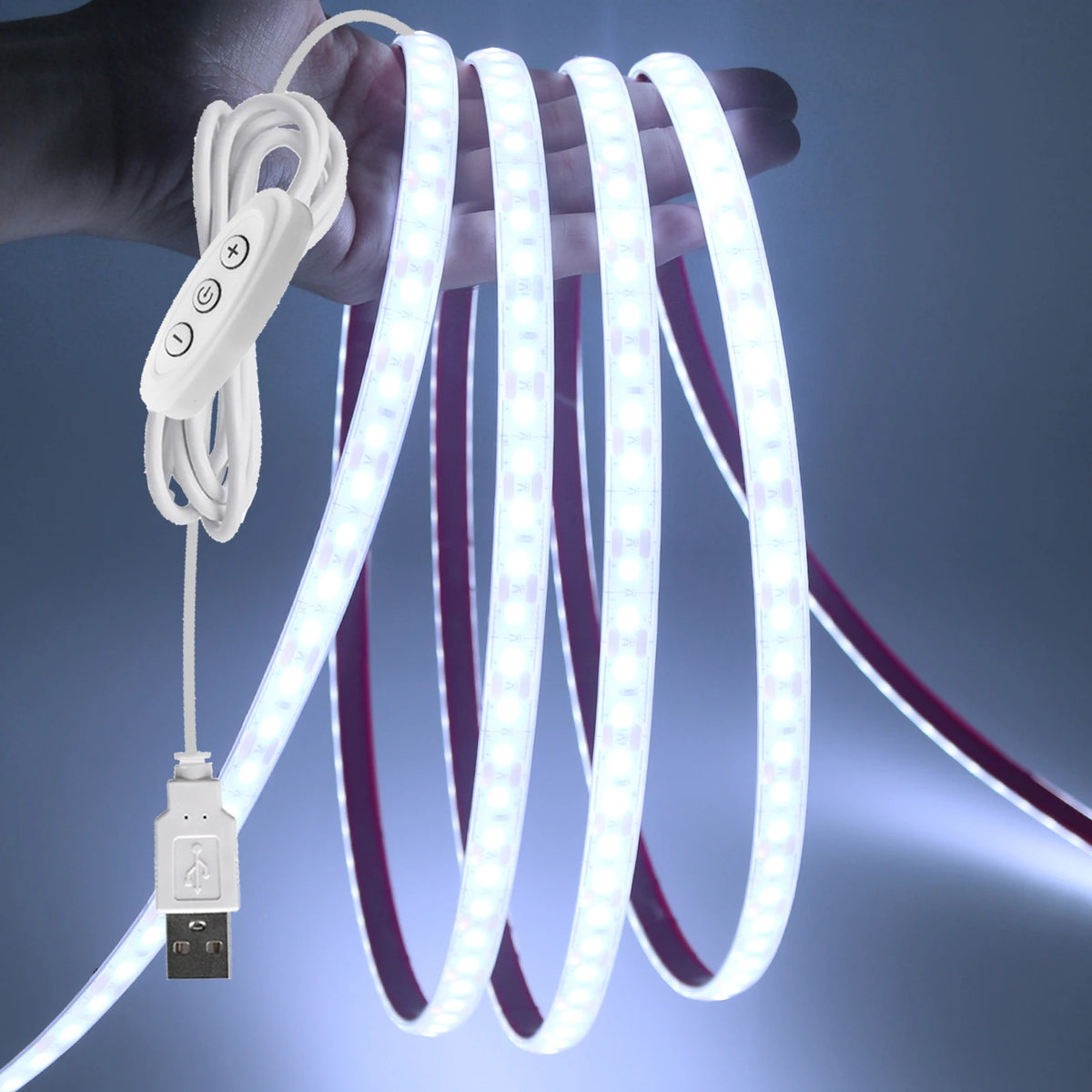 IP68 Waterproof 5V USB LED Strip with 3Key Dimmer SMD 2835 120LEDs