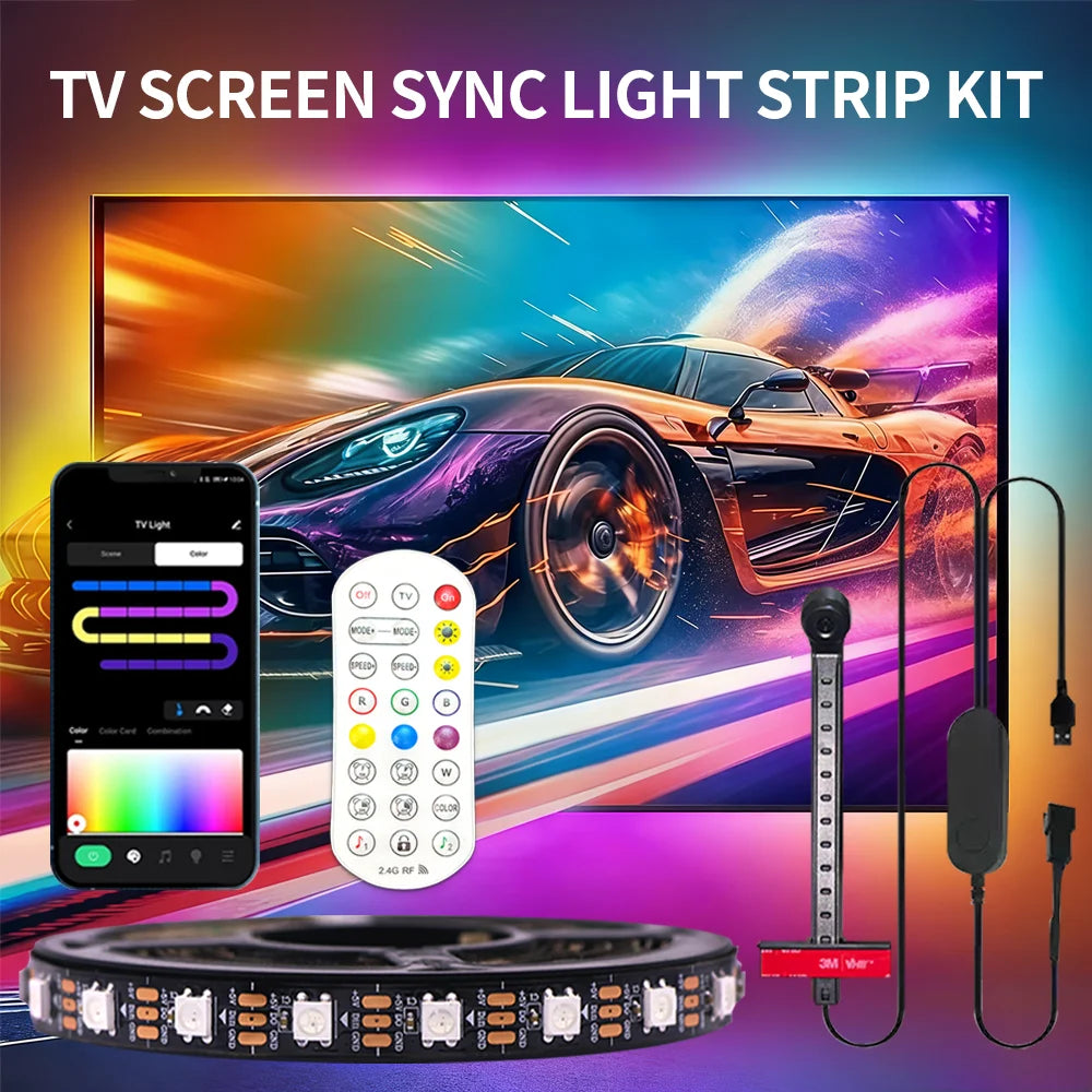TV&PC LED Black Light WS2812 Camera Ambient Smart TV LED