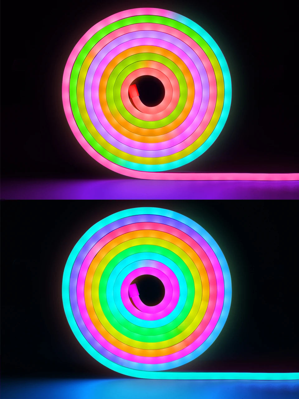 Led String 200 Led Strip Smart APP Control RGBIC Neon LED Strip Light LED Rope – Led Strips Room