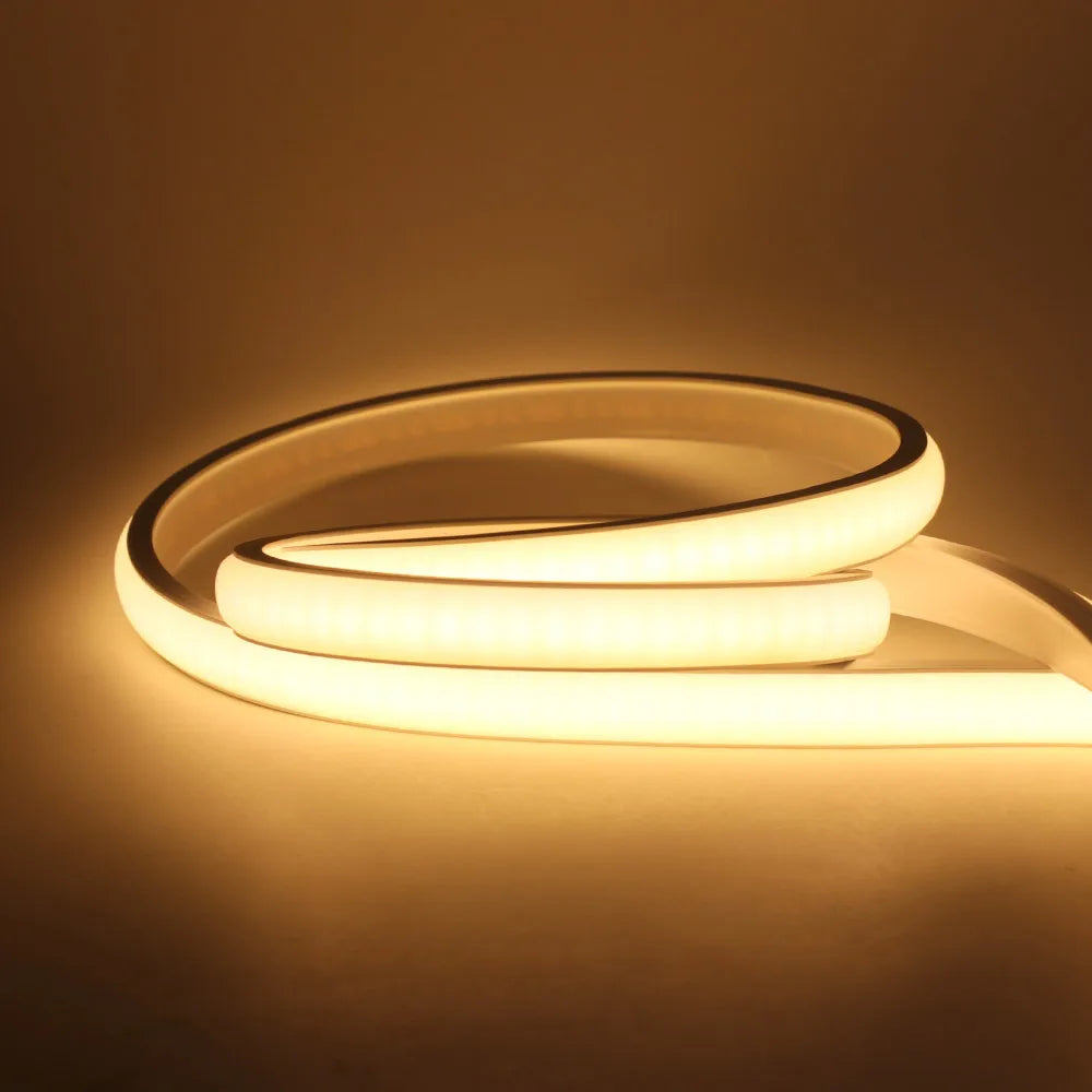 Dimmable COB LED Neon Strip Light 220V Dimmer Switch Power Kit