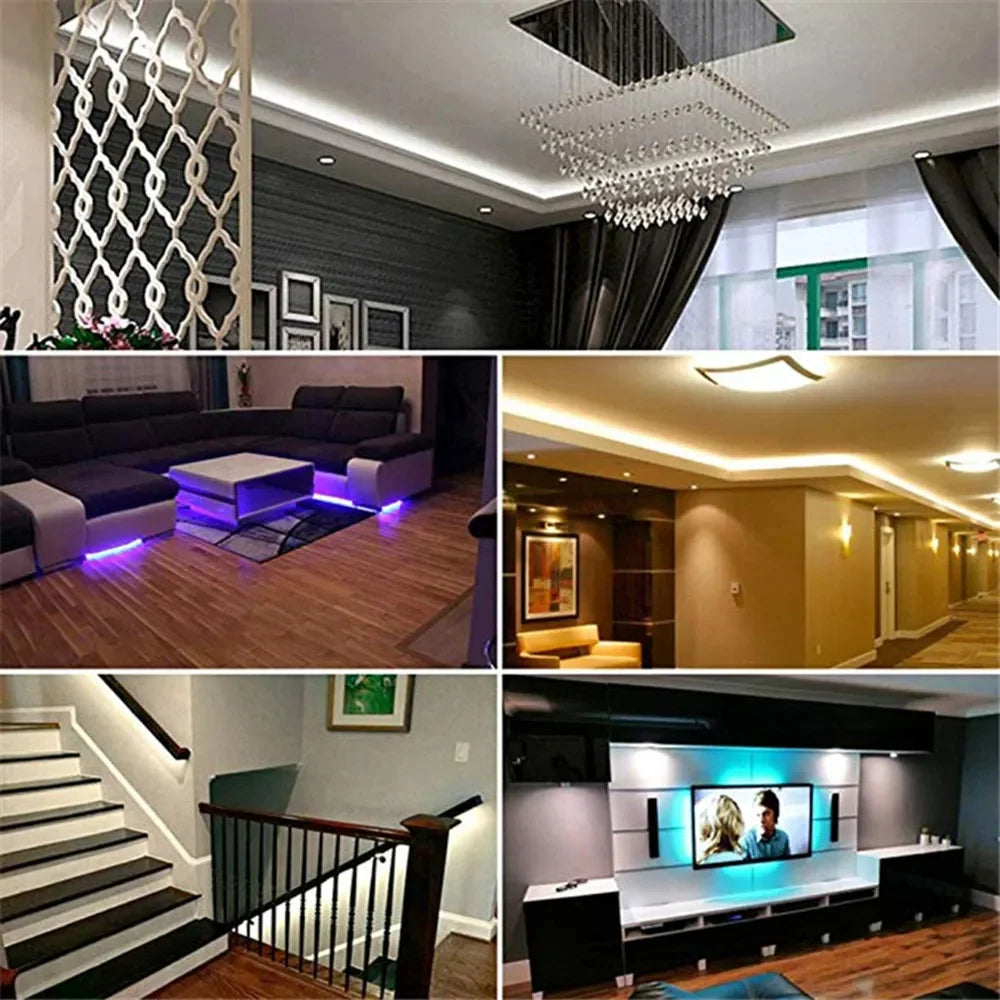 AC 220V Eu Plug In LED Strips Light SMD 5050 60LEDS/M IP65
