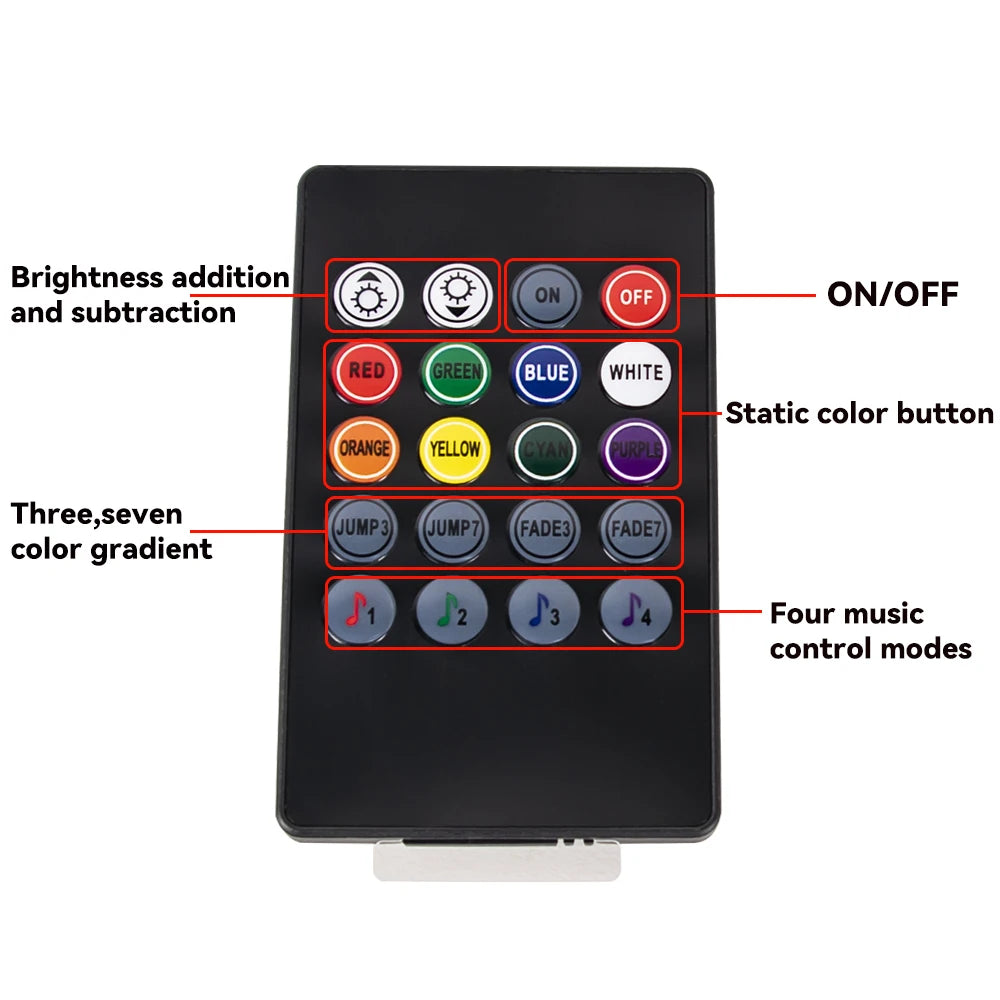 Car Charssis Flexible LED Strip Light LED Underbody APP Control