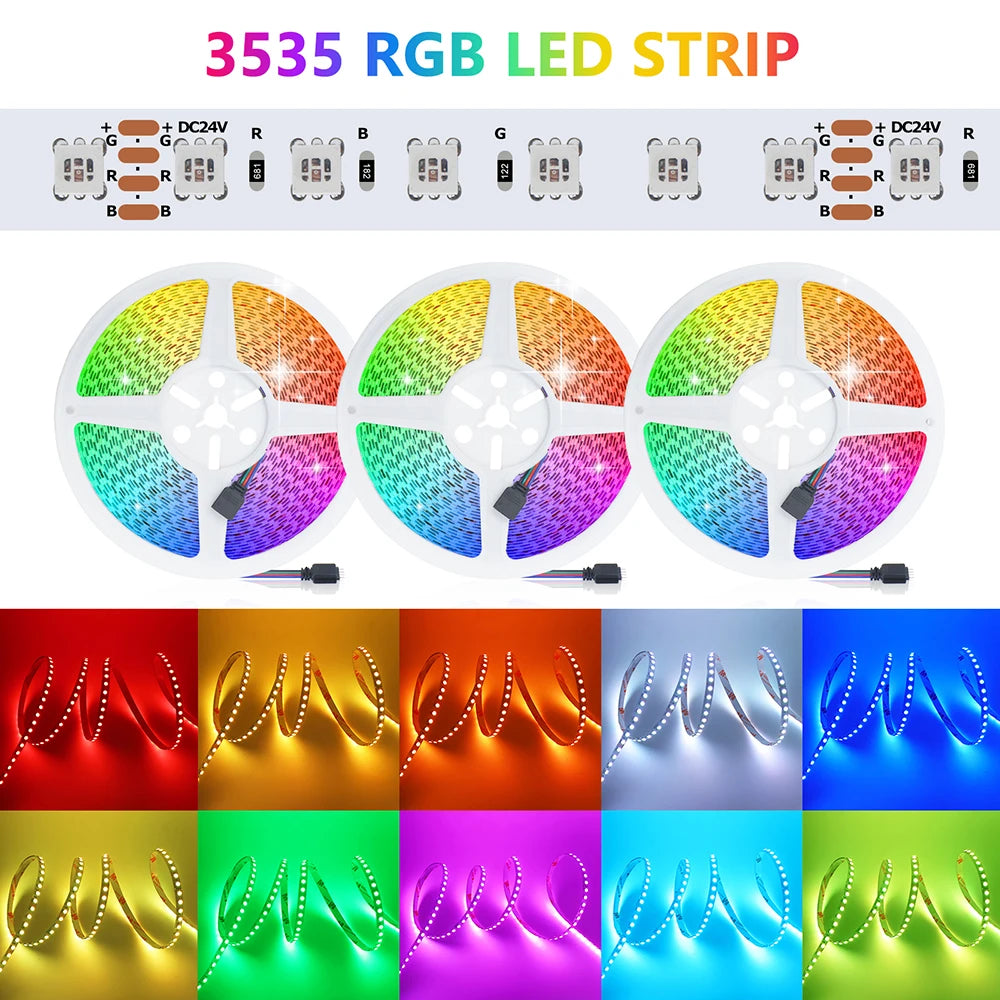PCB RGB LED Strip Light 5m Flexible Adhesive Tape