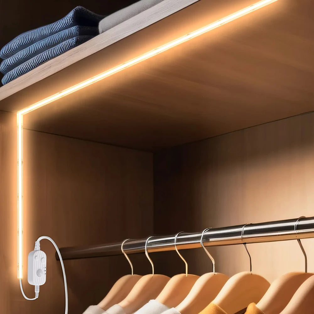 5V 3mm 5mm 8mm COB LED Strip Lights USB Motion Sensor