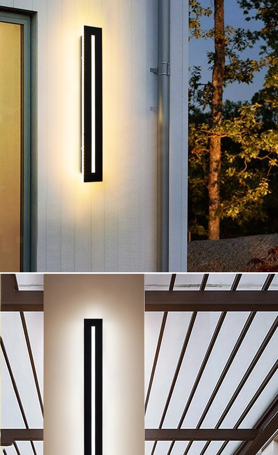 Waterproof IP65 LED Long Wall Sconce Lamp Garden Light