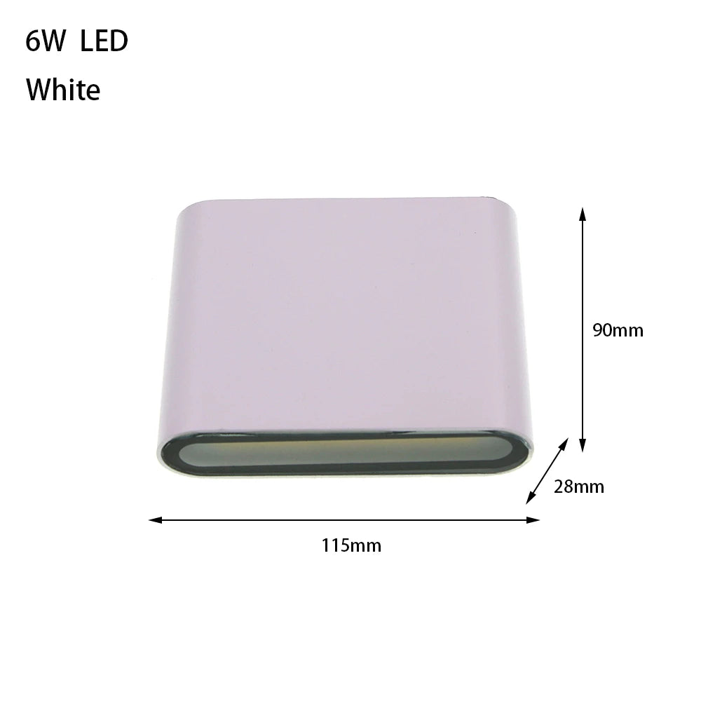 6W 12W 24W LED Outdoor Waterproof Wall Lamp