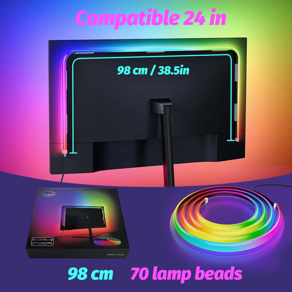 RGB Computer Monitor Screen SYNC Light Strip Backlights