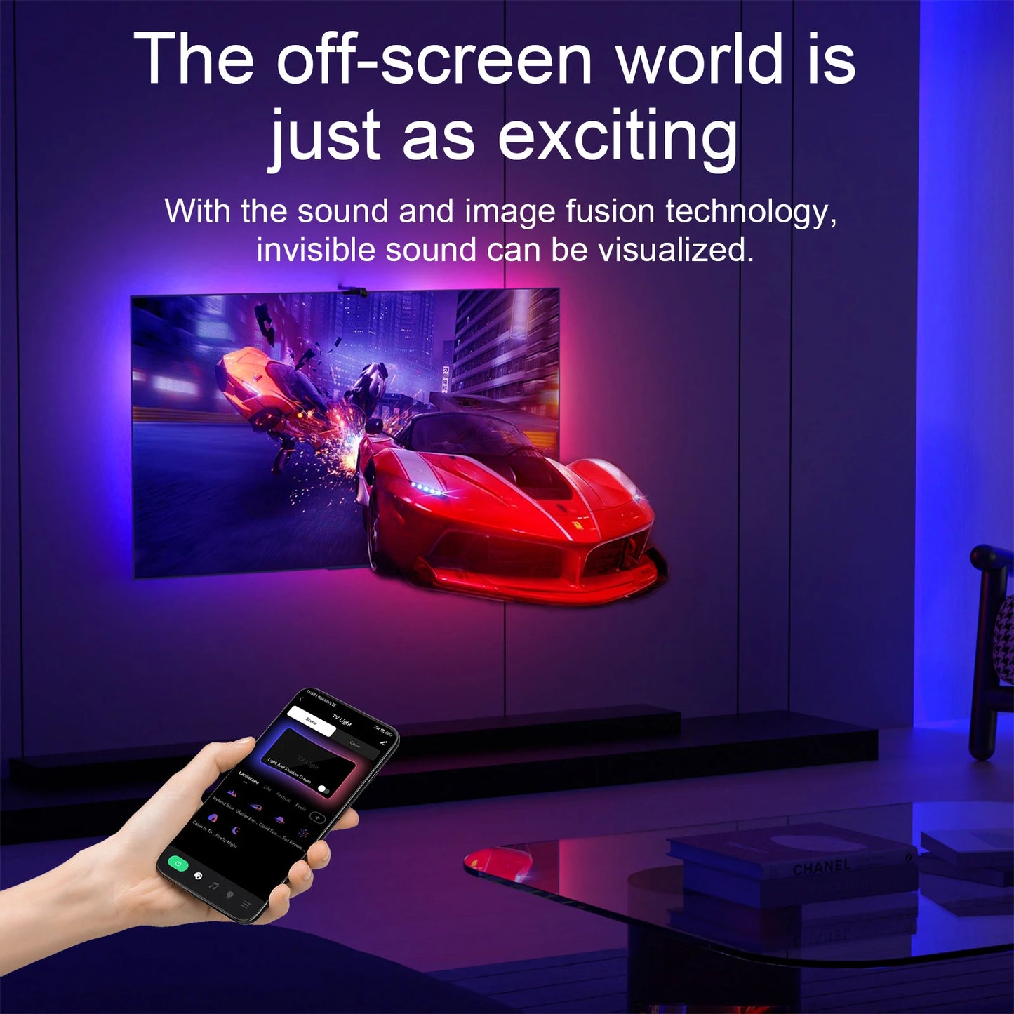 Immersion TV Backlights with Camera Smart Ambient TV Strip Light