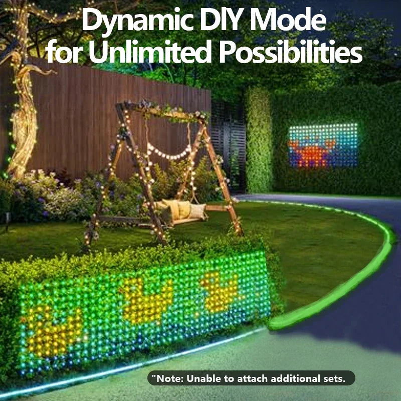 RGB Mesh Lights Bush Net Lights Outdoor Curtain Light String