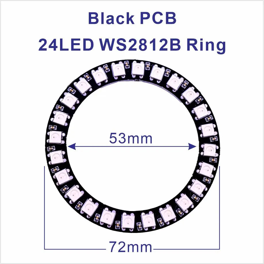 DC5V WS2812B Pixel Ring LED Panel Light Individual