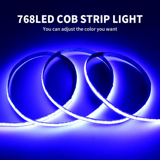 DC12V/24V RGBW COB LED Strip Light 8mm Ultra-Narrow