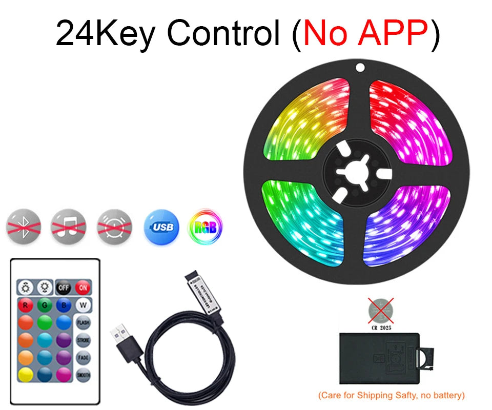 Smart Led Lights Strip TV Smart Bedroom Lighting Bluetooth