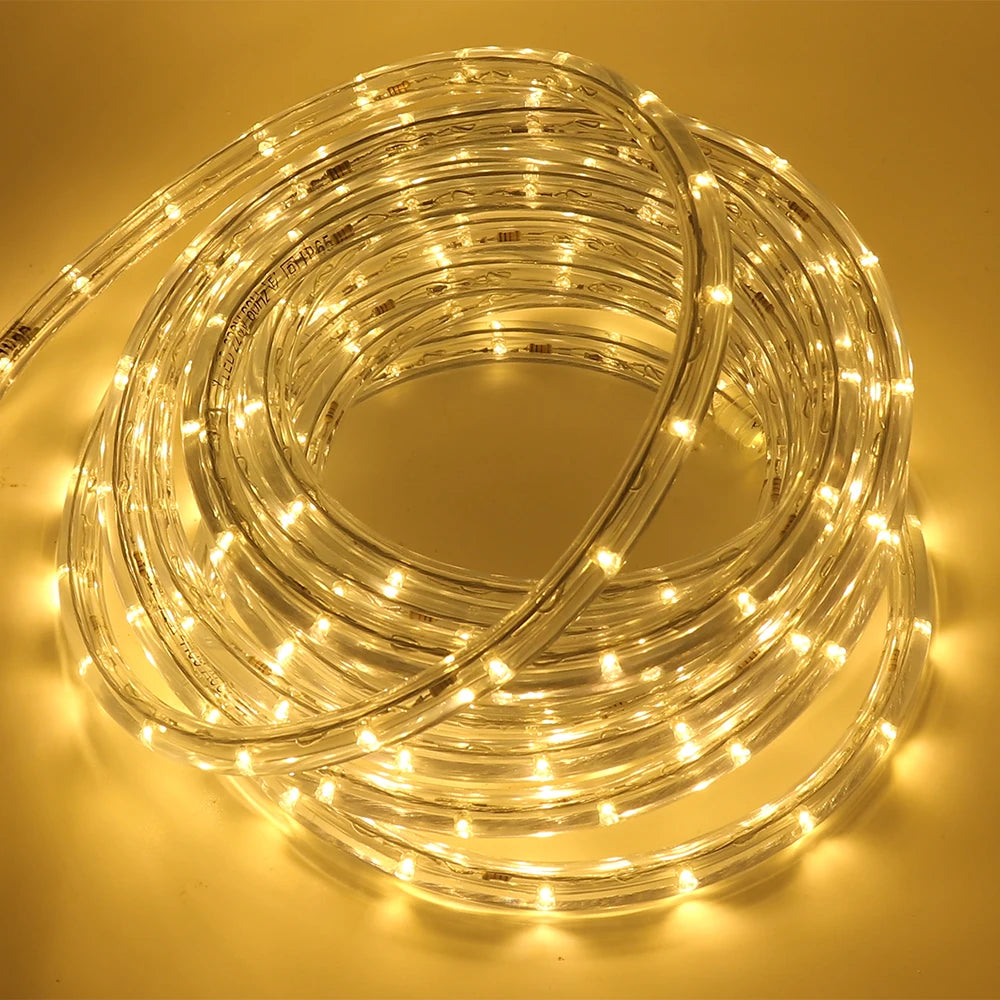 220V Neon Strip Light 360 Rainbow Tube Flex Neon Sign