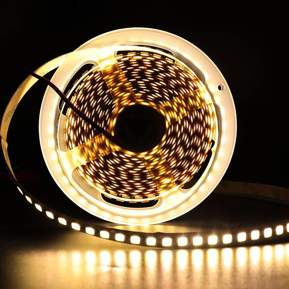 12V 5M LED Strip Light 5054 5050 2835 RGB SMD 120led 60LED Tape