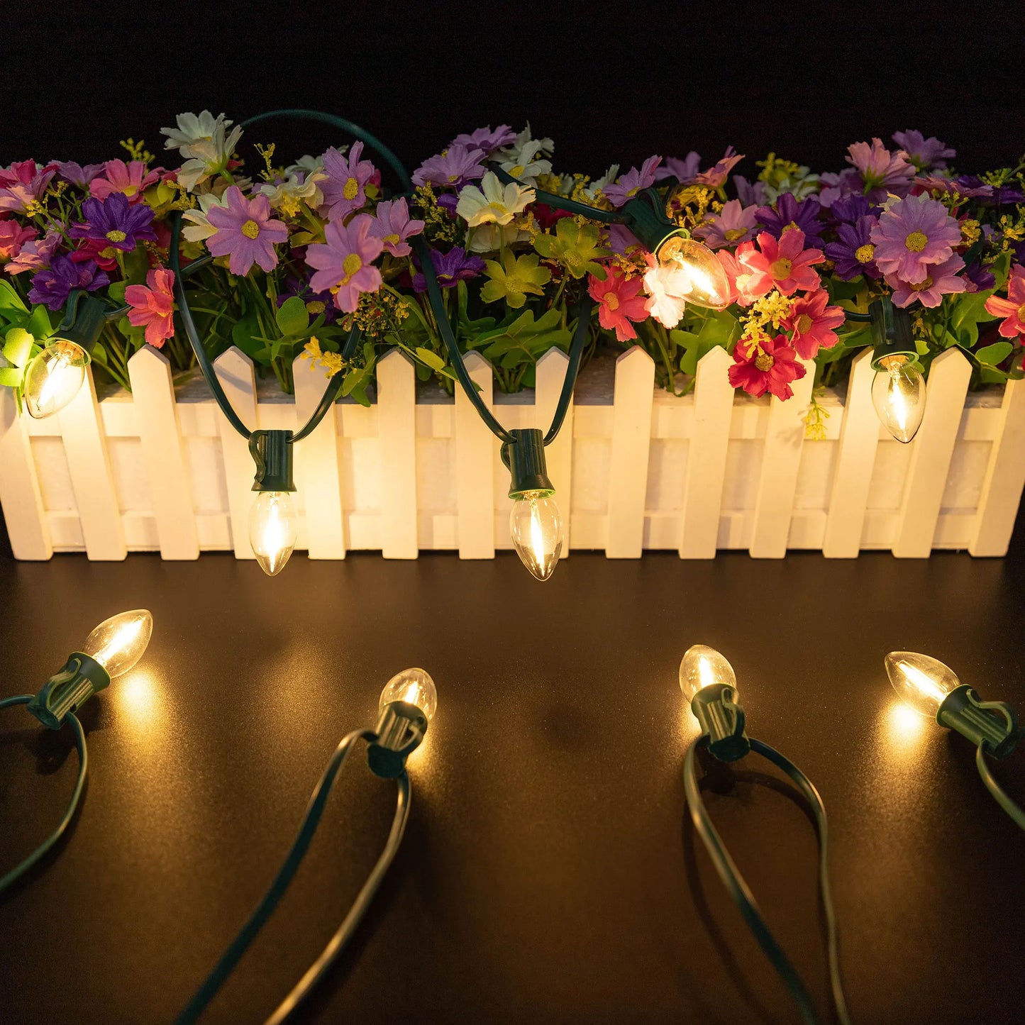 Garland C7 Candle Led String Lights Waterproof Outdoor Indoor