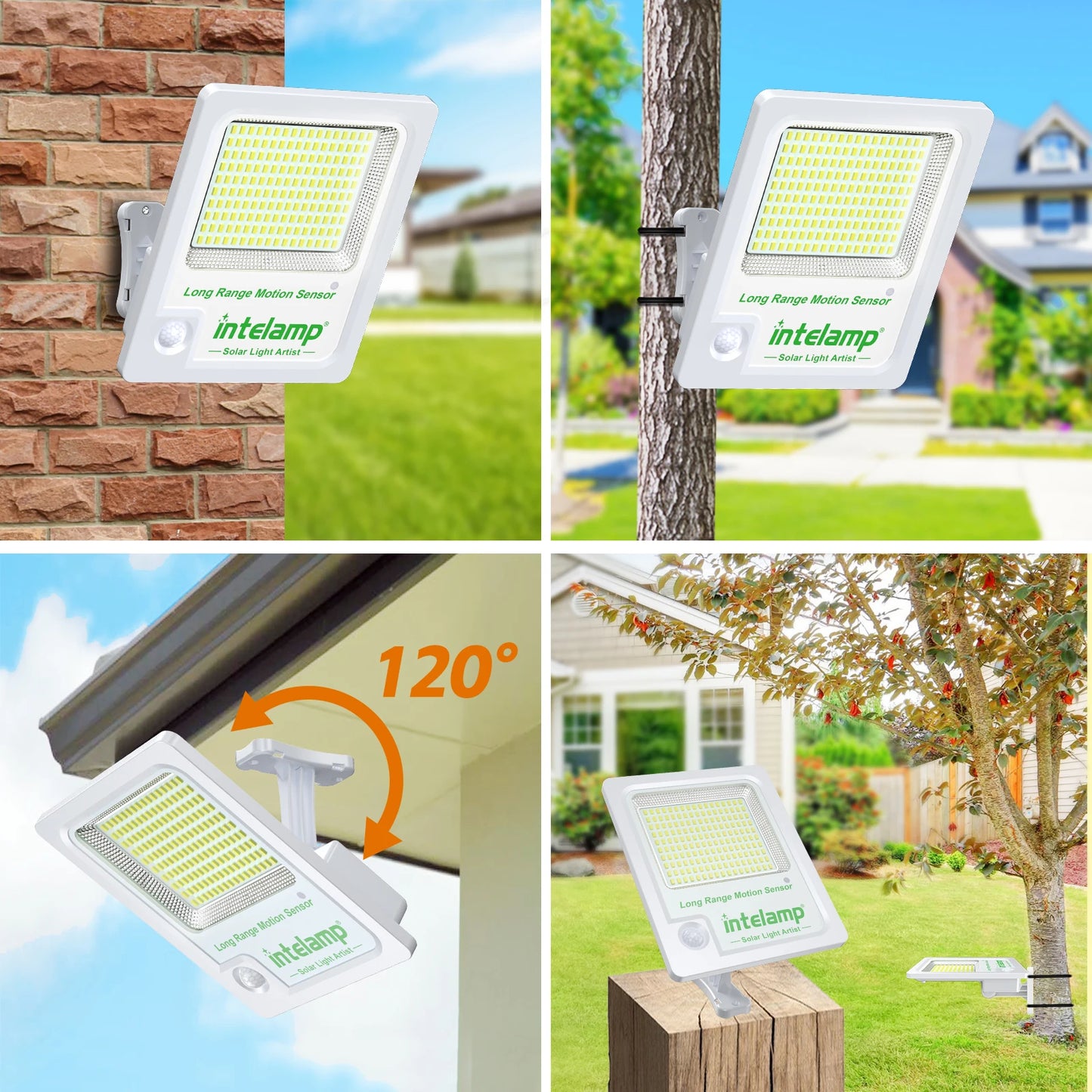 3000LM Solar Flood Light Outdoor Solar Lamp Motion Sensor Light