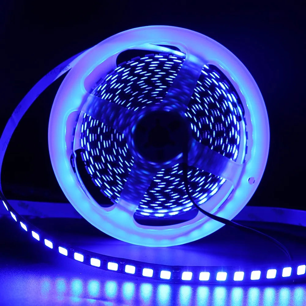 12V 5M LED Strip Light 5054 5050 2835 RGB SMD 120led 60LED Tape