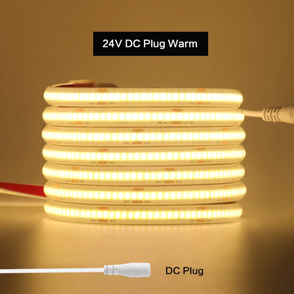 IP68 Waterproof COB LED Strip Lights Ribbon Tape