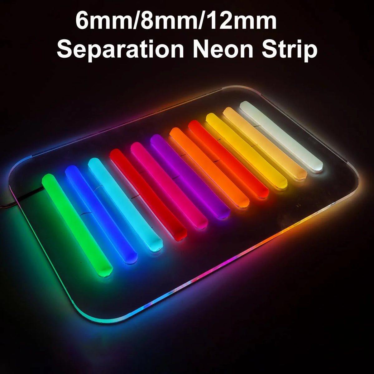 6mm 8mm 12mm Separate Flexible Silicone Neon Strip