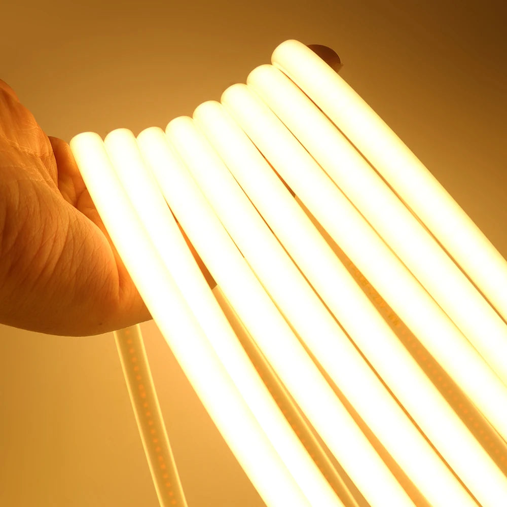 220V Dimmable COB LED Neon Strip Light Dimmer Switch Plug