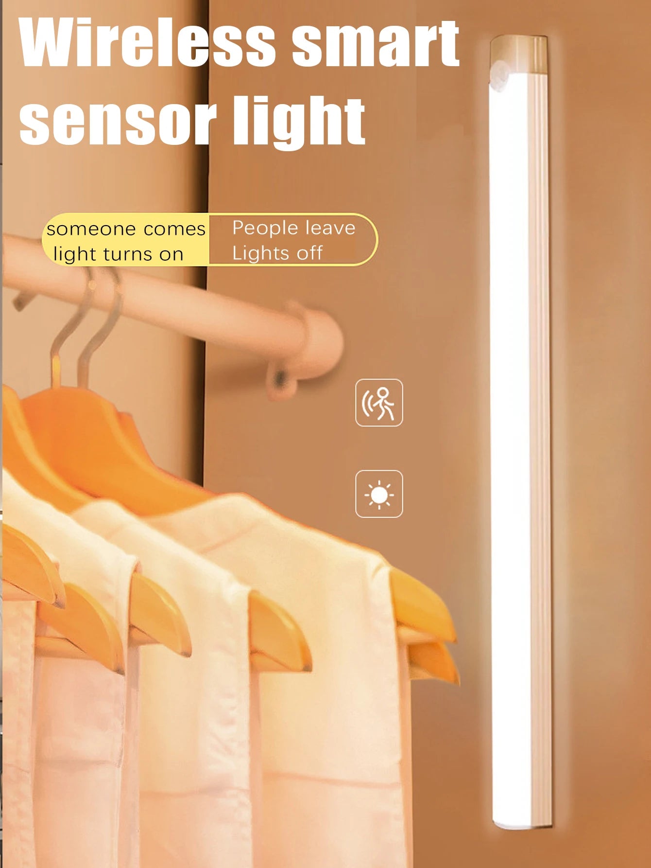 Night Lights Wireless LED Motion Sensor Lamp USB