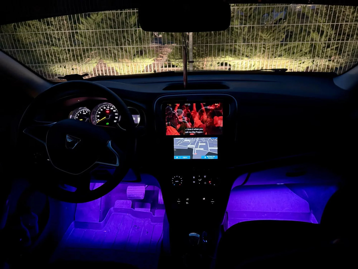 Car Neon LED Interior Ambient Foot Strip Light