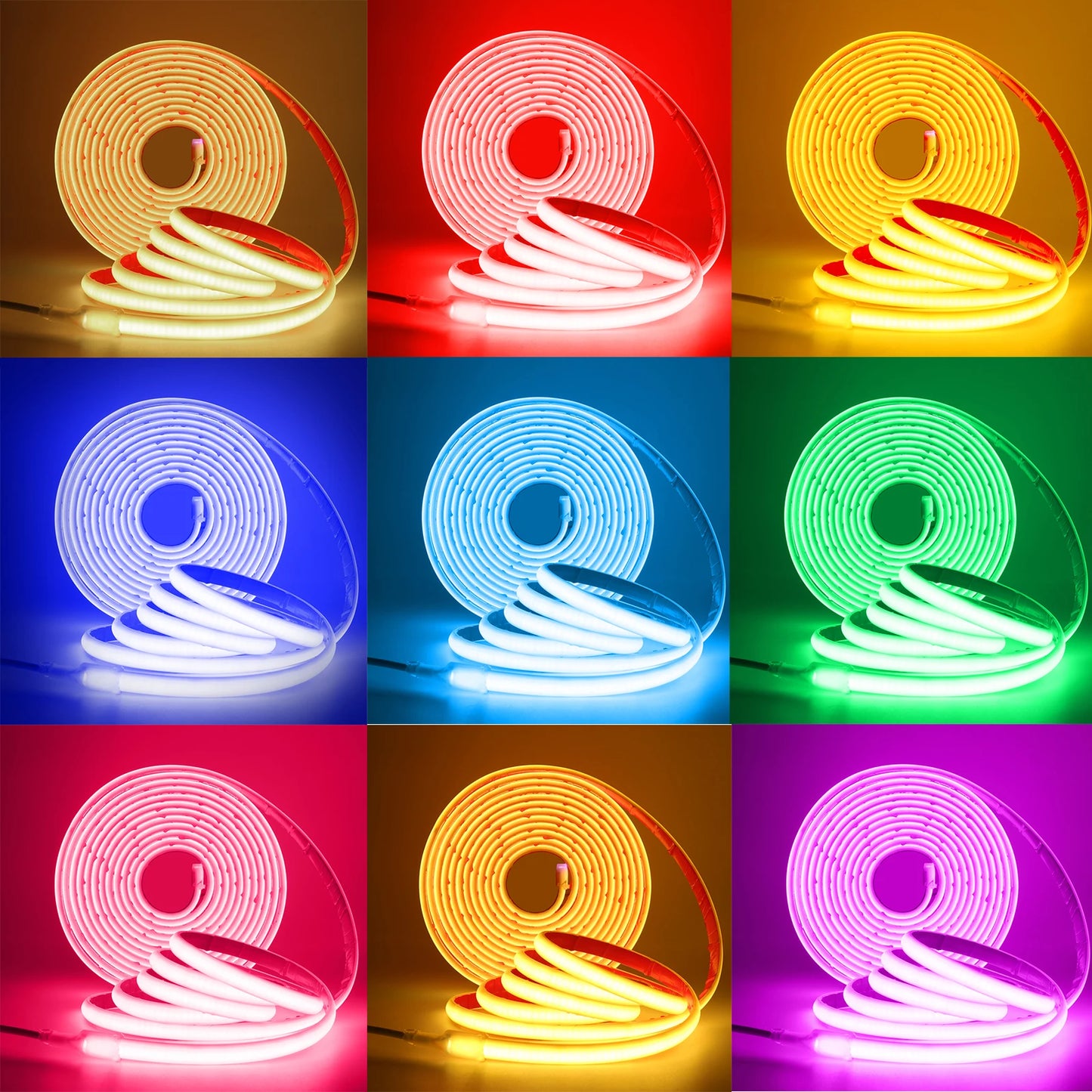 IP68 Waterproof COB Neon Strip 320Leds/ Outdoor Garden Decor