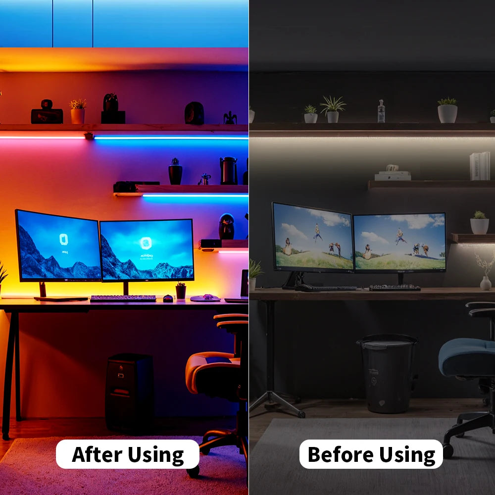 DC12V/24V RGBW COB LED Strip Light 8mm Ultra-Narrow