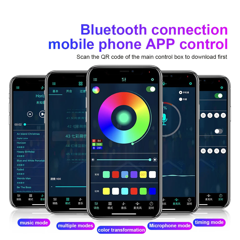 RGB Symphony Car Atmosphere Interior LED Acrylic Guide