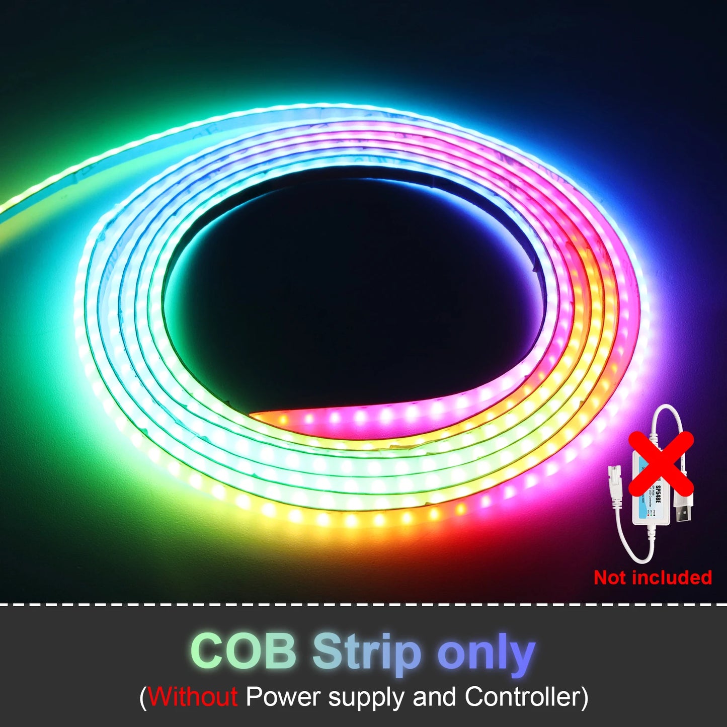 3mm 5mm 5V WS2812B Addressable COB LED Strip