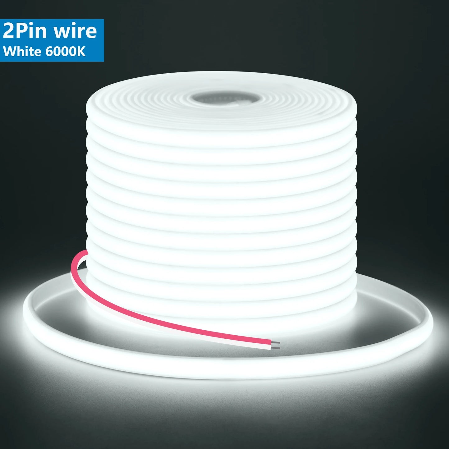 12V 24V COB LED Tape Flexible DC Plug/2Pin Wire Strip Light