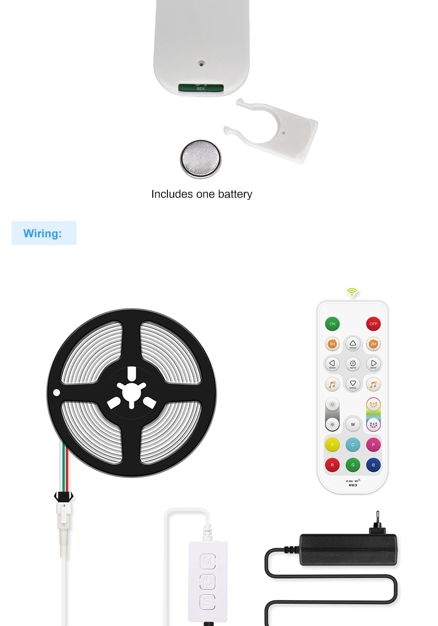 Tuya Wifi RGB-IC COB LED Strip Dream RGB Color Smart Life
