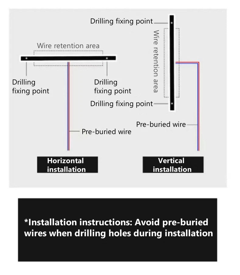 Outdoor Long Strip RGB LED Wall Lamp Remote/Tuya WiFi APP