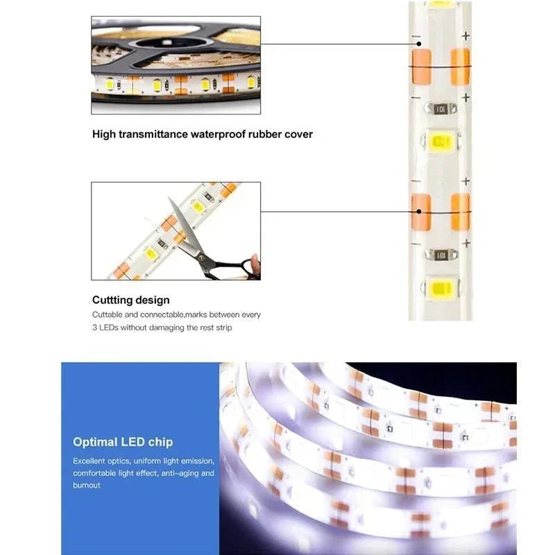 LED Strip Light Touch Sensing Flexible Lights Tape