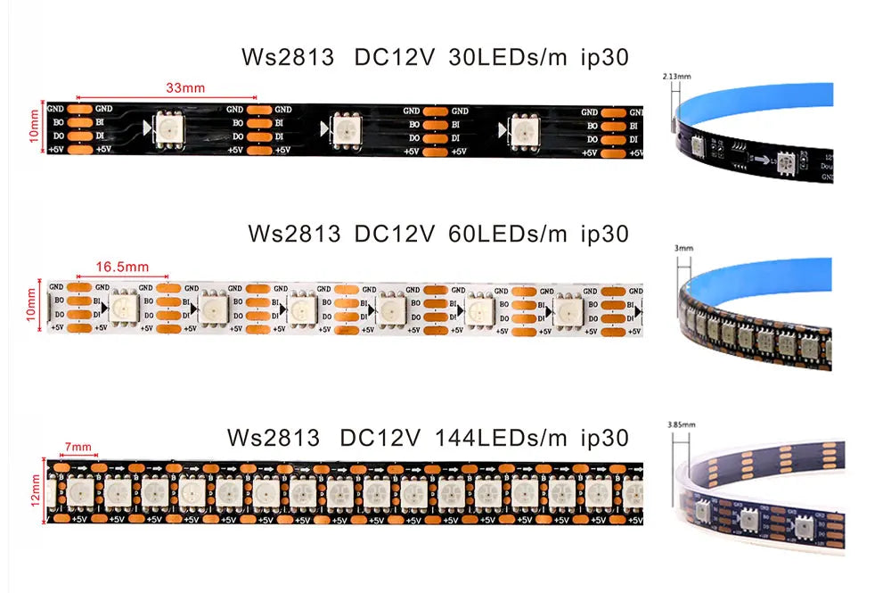 SPI Color LED Addressable Programmable LED Light