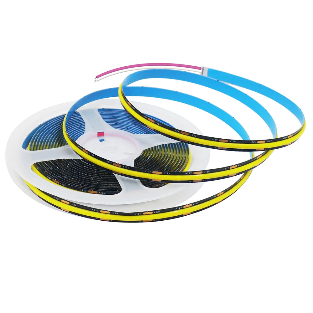 Black PCB COB LED Strip Light High Density Lighting