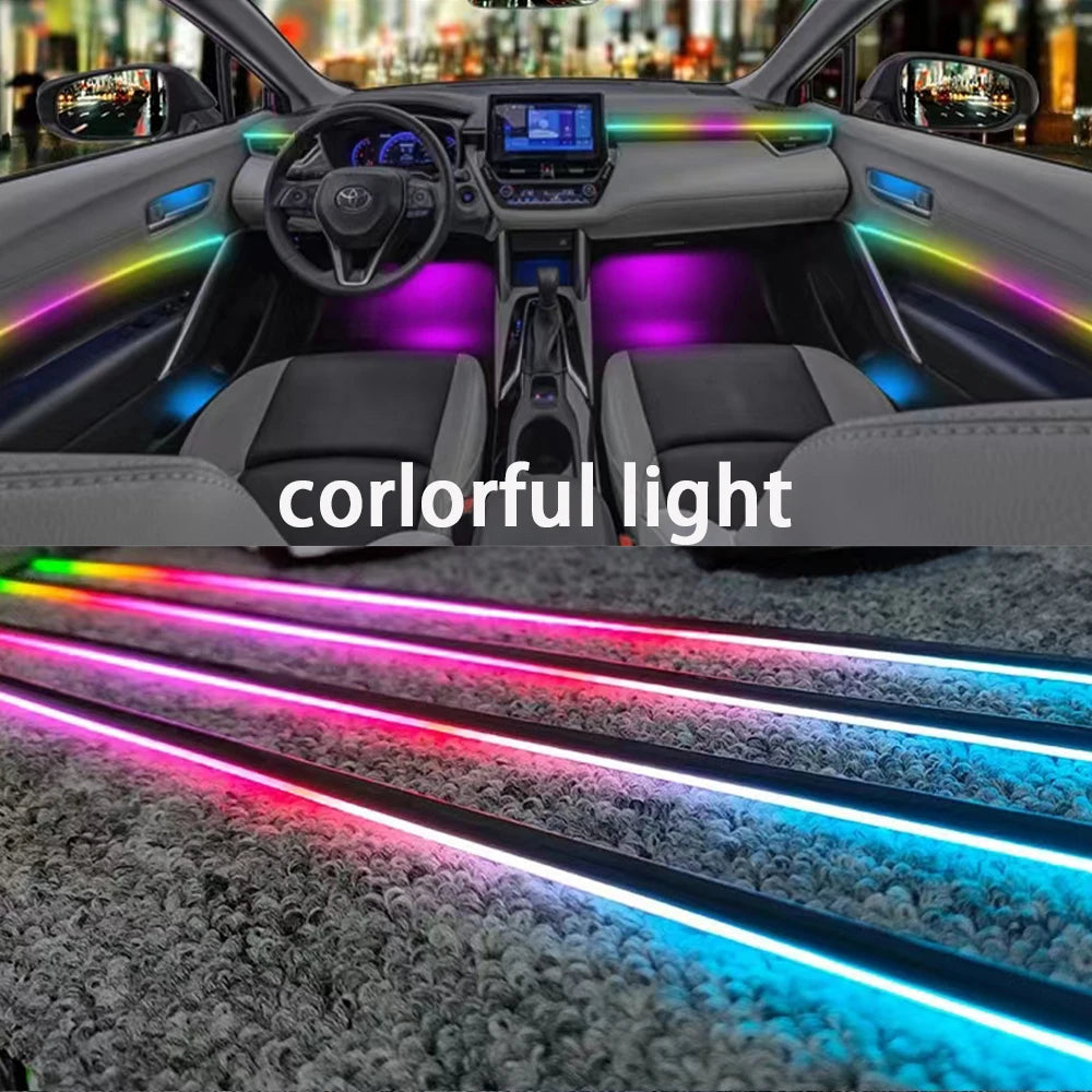 Led Car Ambient Lights RGB 213 64 Color Acrylic Strips