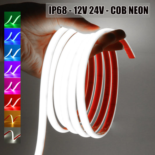 IP68 Waterproof COB Neon Strip 320Leds/ Outdoor Garden Decor