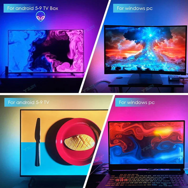 RGBIC LED Strip Immersive Computer Backlight PC/TV Monitor