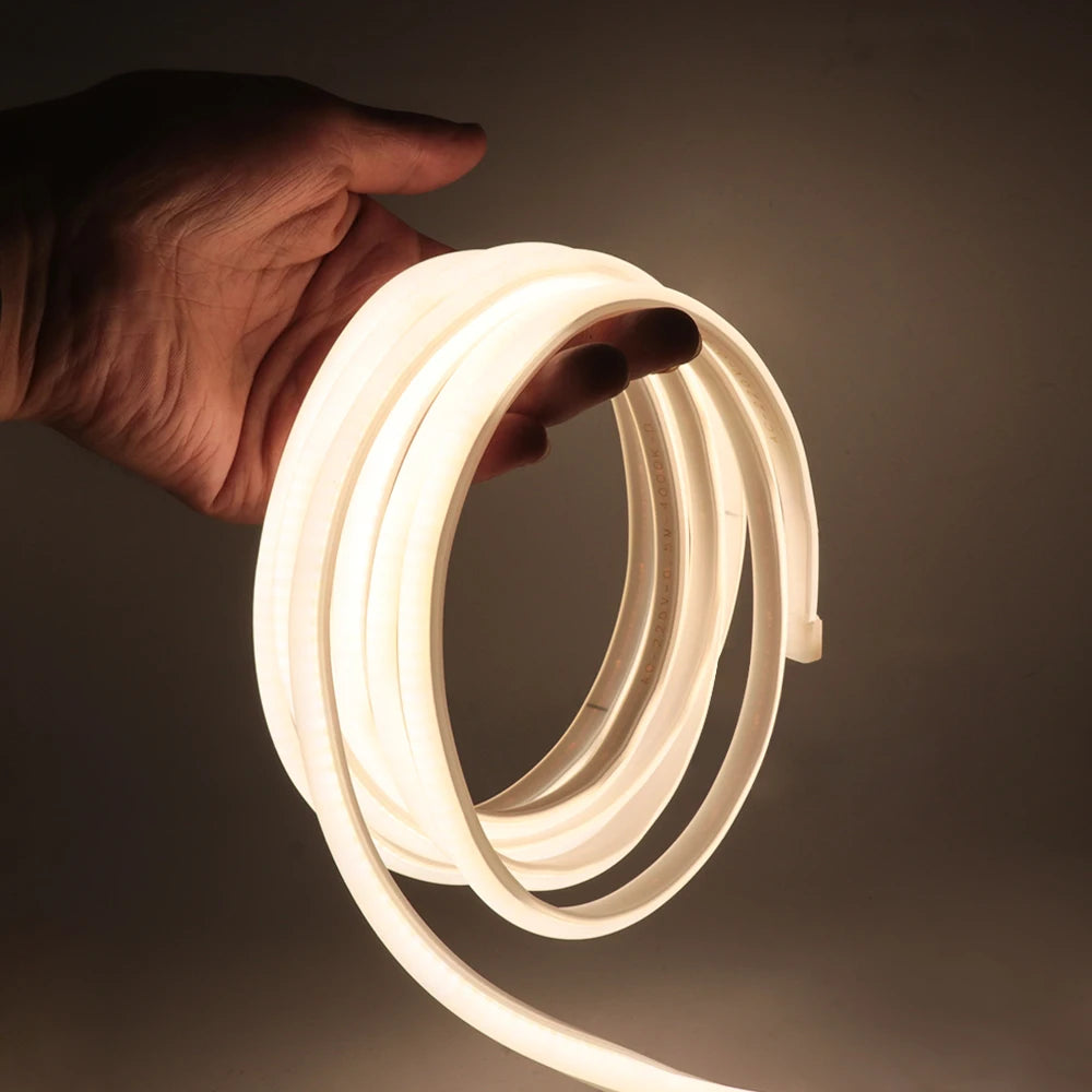 220V COB Strip Waterproof Home Decor Outdoor Flexible LED Light