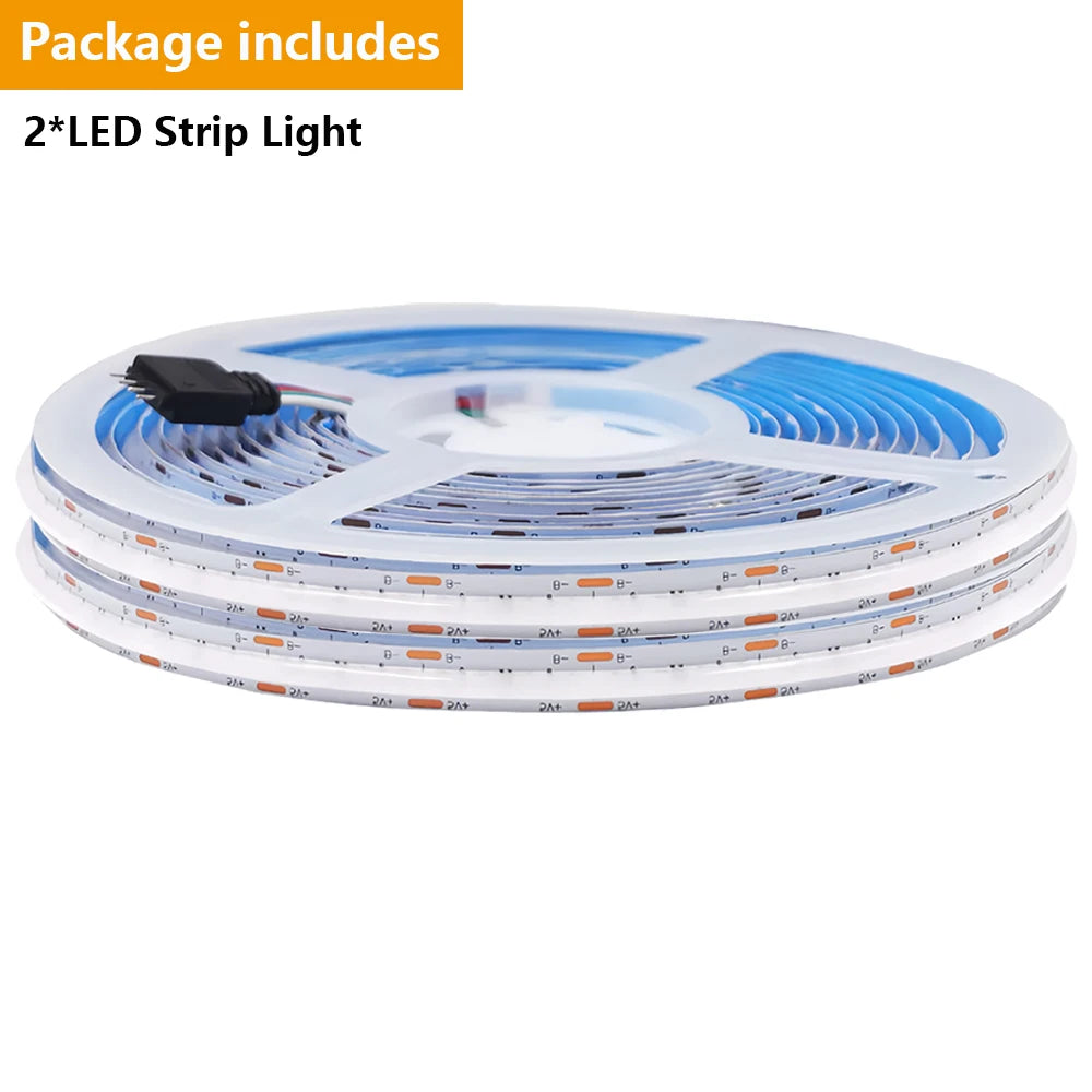DC 5V USB RGB COB Light Strip 576LED/M Bluetooth APP 3key Controller