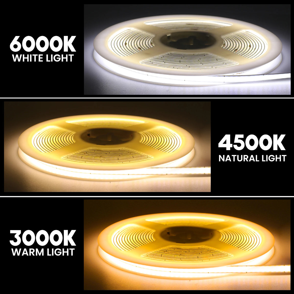 5V USB COB Led Strip Light 320 Leds/M White/Red/Green/Blue/Ice Blue/Pink