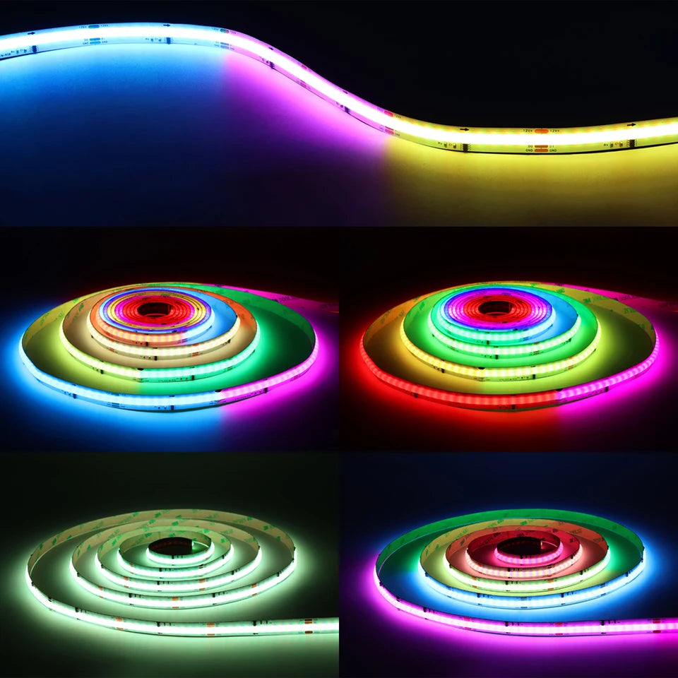 Tuya Smart WIFI RGBIC COB LED Strip Light Tape Addressable