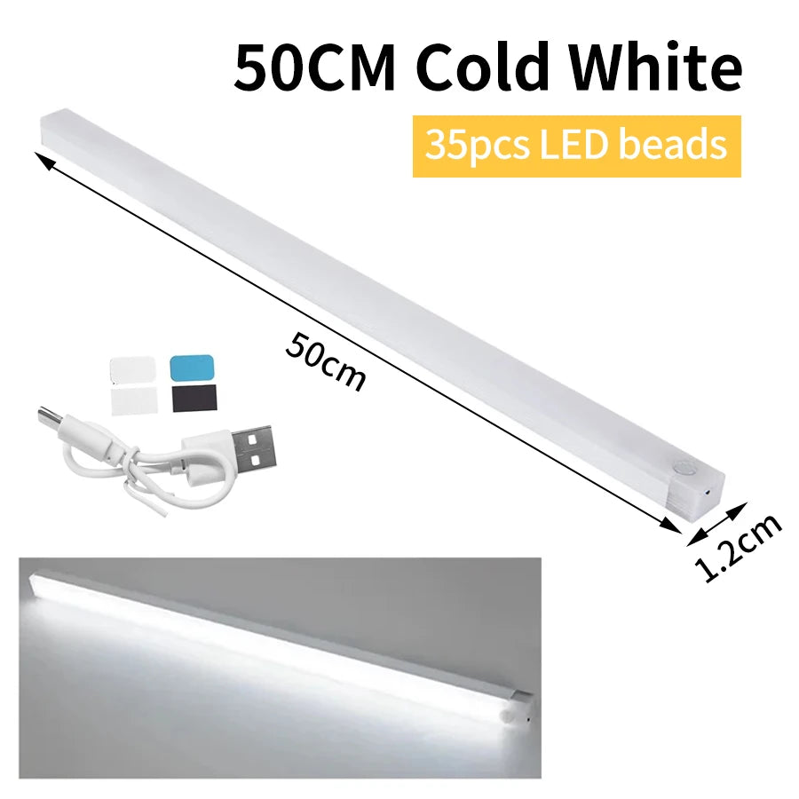 Motion Sensor LED Cabinet Light Rechargeable Induction Night Light