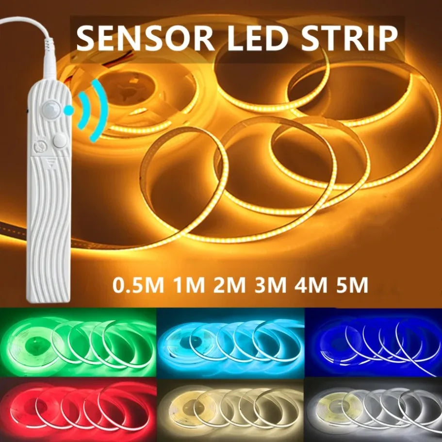 Dual Mode Adjustable 5V COB LED Strip Motion Sensor Night Light
