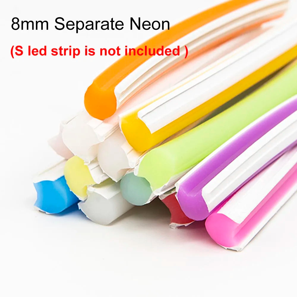 6mm 8mm 12mm Separate Flexible Silicone Neon Strip