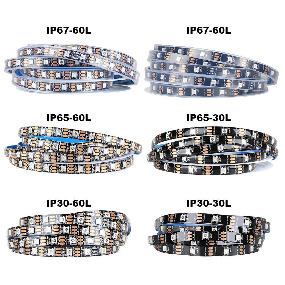 WS2812B Led Lights DC5V RGB Led Strip Light Individually Addressable