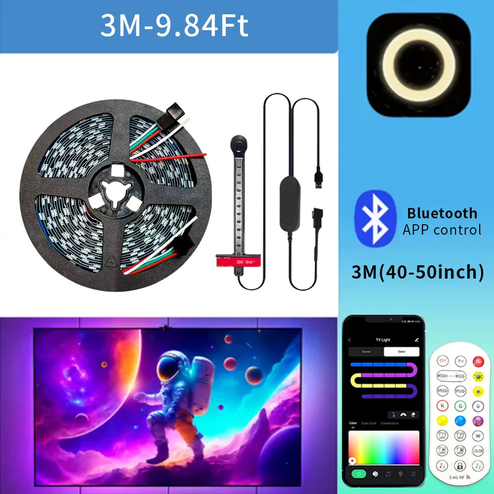 TV&PC LED Black Light WS2812 Camera Ambient Smart TV LED