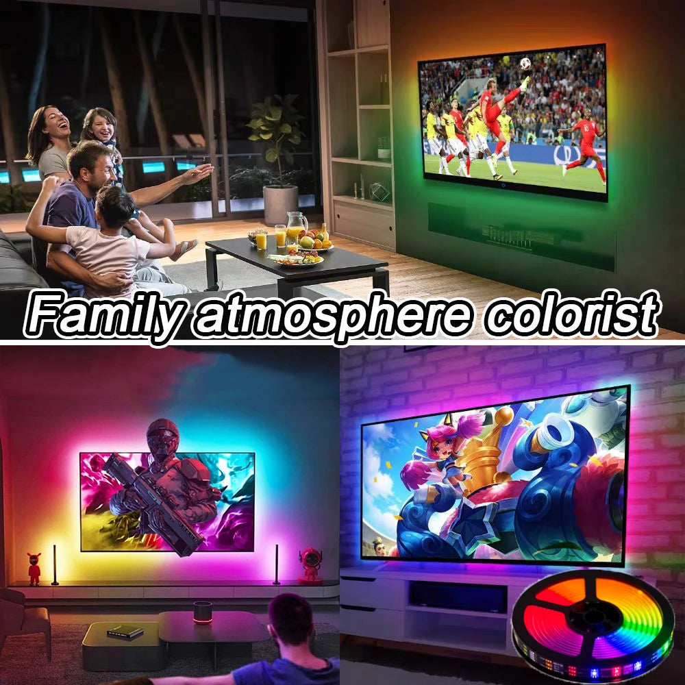 TV RGBIC LED Light Strip Camera TV Screen Synchronization