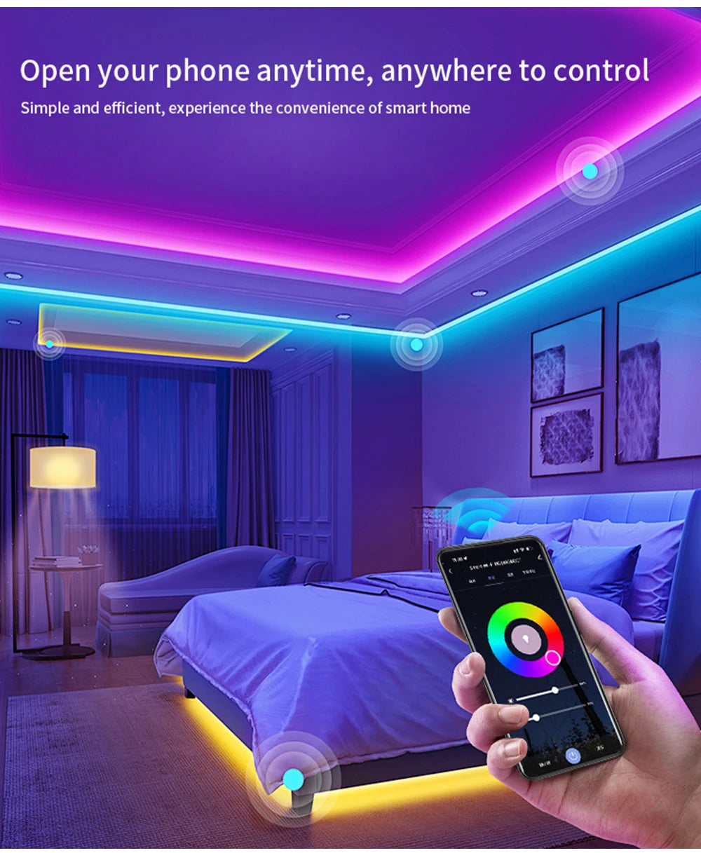 DC12V/24V RGBW COB LED Strip Light 8mm Ultra-Narrow